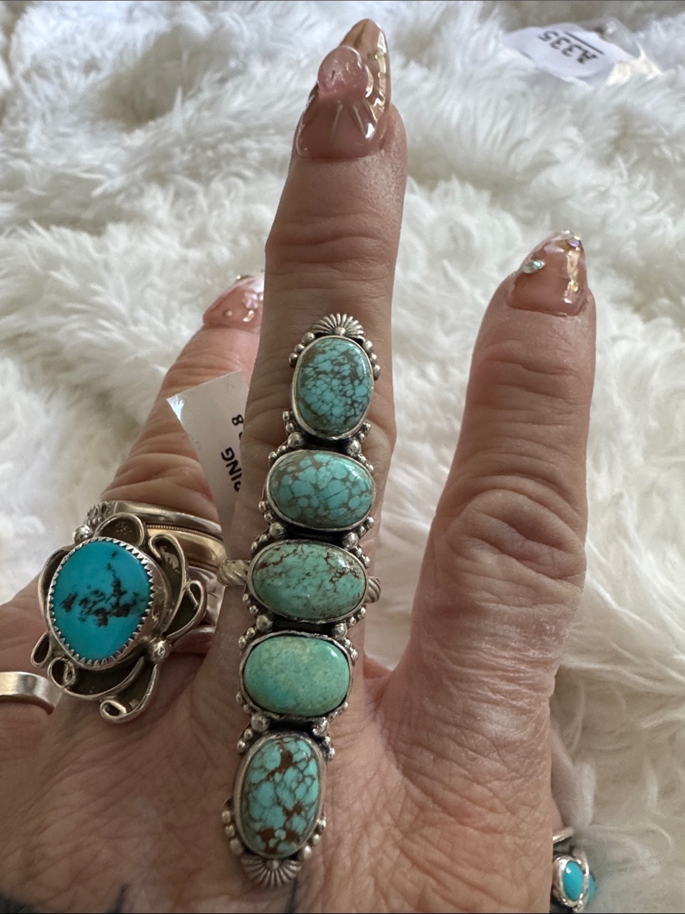 Mine 8 Turquoise Multi-Stone Statement Ring crawler